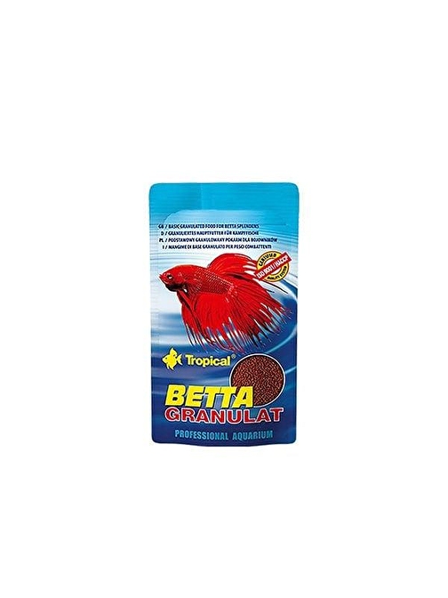 Tropical Betta Granulat Betta Balıkları için Granül Balık Yemi 10 Gr