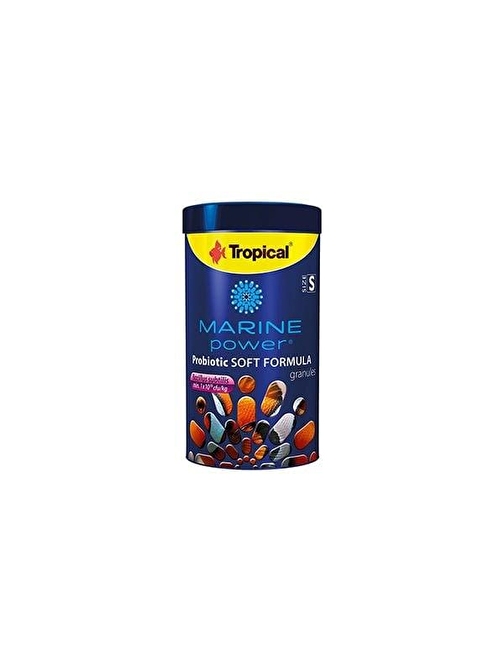 Tropical Marine Power Probiotic Soft Formula Prebiyotik Katkılı Omnivor Deniz Balık Yemi Medium 250 Ml 150 Gr