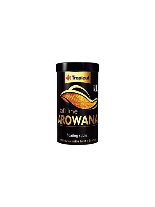 Tropical Softline Arowana Genç Arowanalar için Renk Kuvvetlendirici Balık Yemi Large 250 Ml 80 Gr