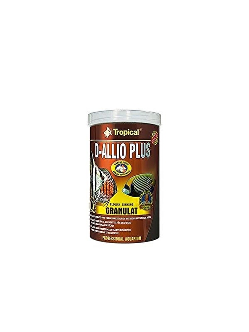 Tropical D-Allio Plus Granulat Discus Balıklar için Sarımsaklı Granül Balık Yemi 250 Ml 150 Gr