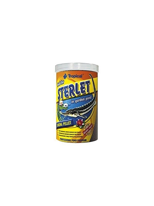 Tropical Food For Sterlet Havuz Balıkları için Granül Yem 1000 Ml