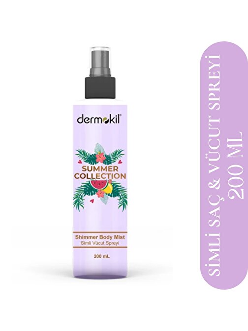 Simli Vücut ve Saç Spreyi Summer Collectıon Shimmer Body Mist 200 ml Tropik Meyve Kokulu