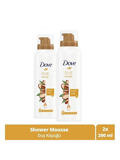 Dove Argan Yağı Duş Köpüğü 200 ml x 2 Adet