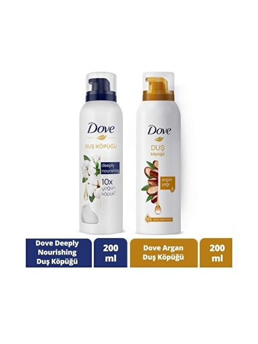 Dove Köpük Duş Jeli Argan Yağı ve Depply Nourishing 200 ml