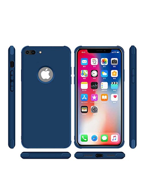 Apple iPhone 8 Plus Kılıf Zore Neva Silikon