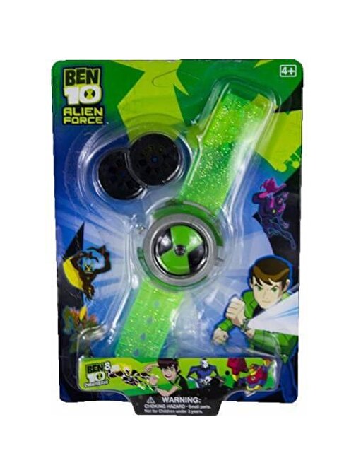 Benten Saati Ben 10 Saat Lastik Kordonlu Disk Fırlatan 3 Parça Ben Ten Oyuncak Saat