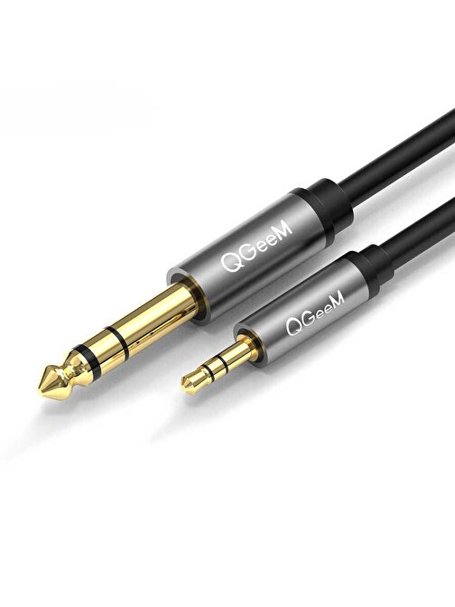 Qgeem QG-AU02 3.5mm To 6.35mm Aux Audio Kablo 2M