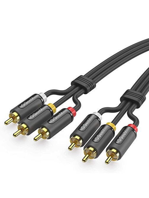 Qgeem QG-AU13 RCA Aux Audio Kablo 3.05M