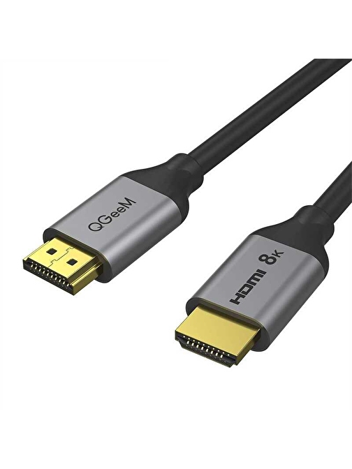 Qgeem QG-AV17 Görüntü ve Ses Aktarıcı HDMI Kablo 2.1 Versiyon 8K HD Kalite 48Gbps 0.91 metre