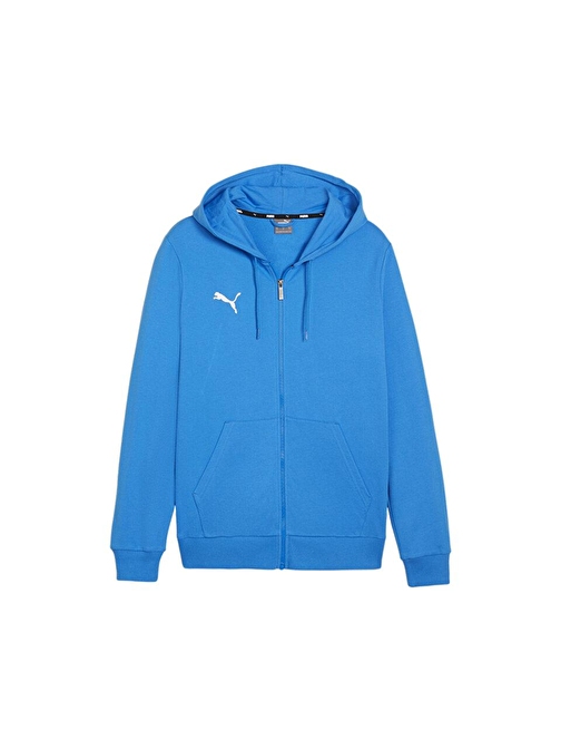 Puma Teamgoal Casuals Hooded Erkek Futbol Ceketi 65859502 Mavi