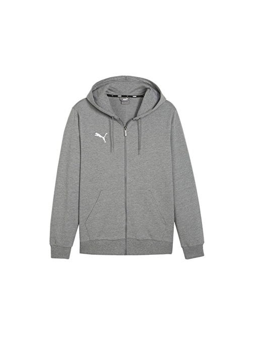 Puma Teamgoal Casuals Hooded Erkek Futbol Ceketi 65859533 Gri