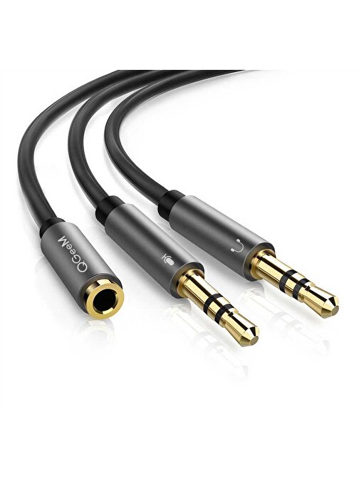 Qgeem QG-AU06 3.5mm Çoğaltıcı Audio Kablo