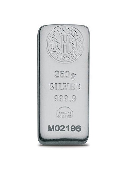 Nadir 250 Gram Külçe Gümüş (999.9)