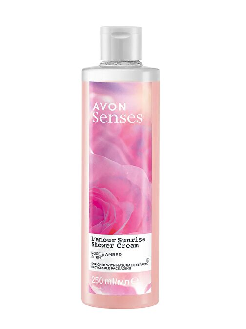 Avon Senses L'amour Sunrise Gül ve Amber Kokulu Krem Duş Jeli 250 Ml.