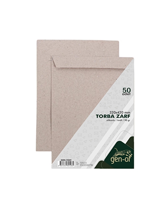 Gen-Of Torba Zarf 32x42 Kraft 90 GR Silikonlu 50 li