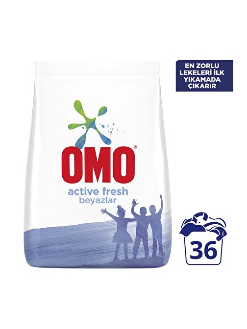 Omo Matik Çamaşır Deterjanı Beyaz-Active Fresh 5,5 Kg