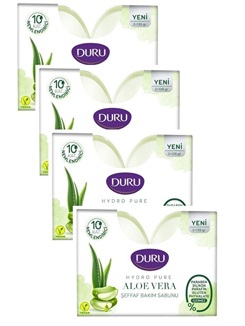 Hydro Pure Aloe Vera Şeffaf Duş Bakım Sabunu 8 Adet