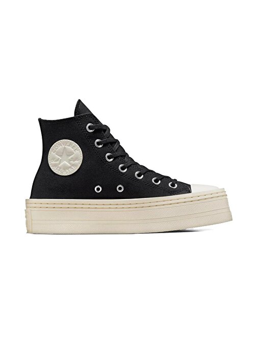 Converse Chuck Taylor All Star Modern Lift Platform Canvas Kadın Günlük Ayakkabı A06141C Siyah