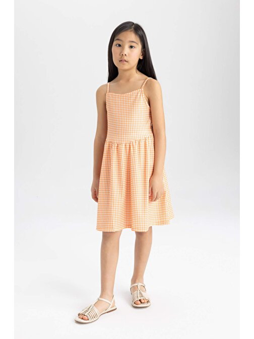 Kız Çocuk Bürümcük Askılı Elbise C2995A824SM