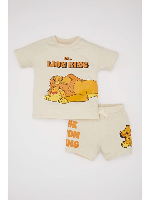 Erkek Bebek Disney Lion King Kısa Kollu Tişört Şort 2li Takım C5351A524SM