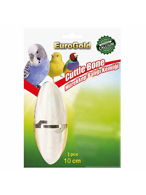 EuroGold Mürekkep Balığı Kemiği Kuş Gaga Taşı 10 Cm