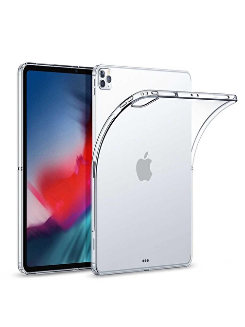 Apple iPad Pro 12.9 Pro 2020 (4.Nesil) Kılıf Zore Tablet Süper Silikon Kapak