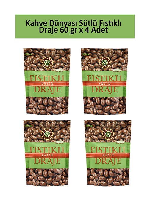 Kahve Dünyası ANTEP FISTIK DRAJE 60 GR x 4 Adet