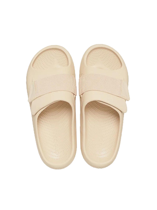 209413-2DS Crocs Mellow Luxe Recovery Slide Terlik Krem