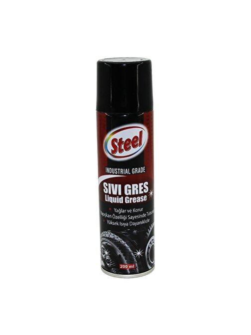 STEEL ST-1304 SIVI GRES SPREY 200ML YAĞLAR - KORUR - ISIYA DAYANIKLI (3877)