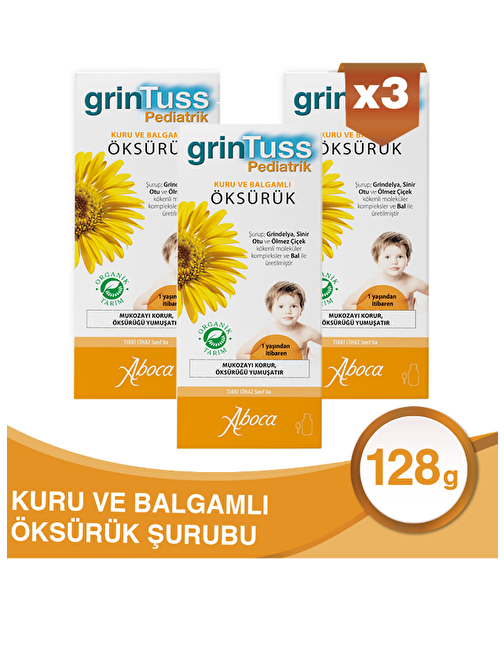 Grintuss Bitkisel Şurup 100 ML - ÇOCUK X 3 ADET