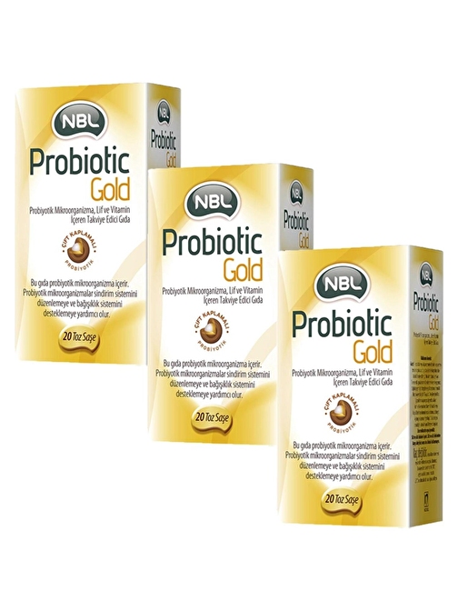 NBL Probiotic Gold 20 Şase X 3 ADET