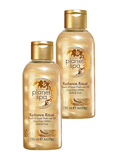 Avon Planet Spa Radiance Ritüel Dokunuş Altın Masaj Yağı 150 Ml. İkili Set