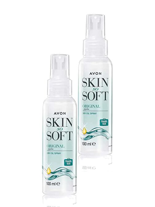 Avon Skin So Soft Orijinal Kuru Yağ Vücut Spreyi 100 Ml. İkili Set