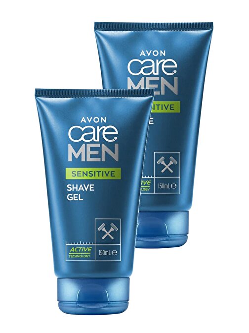 Avon Care Men Sensitive Papatya ve Aloe Özü İçeren Tıraş Jeli 150 Ml. İkili Set