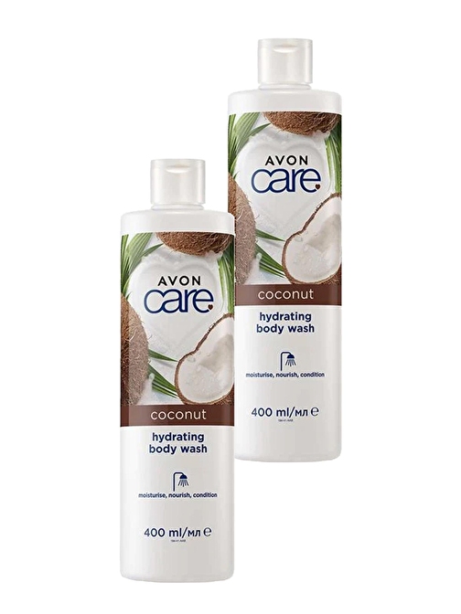 Avon Care Coconut Hindistan Cevizi Nemlendirici Duş Jeli 400 Ml. İkili Set