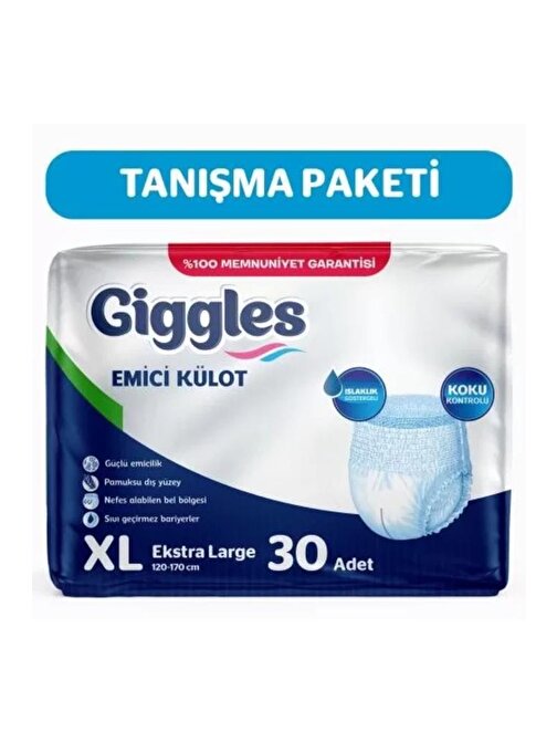 Giggles Külotlu Yetişkin Hasta Bezi Xlarge 30 Adet