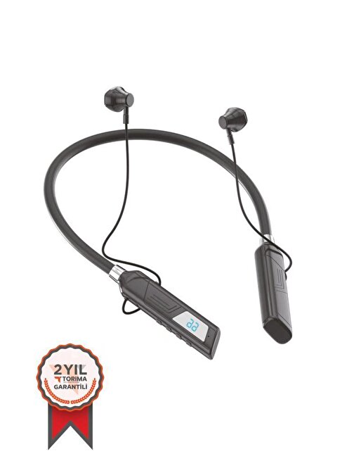TORİMA Siyah TB-04 Kablosuz Bluetooth Boyunluk Kulaklık