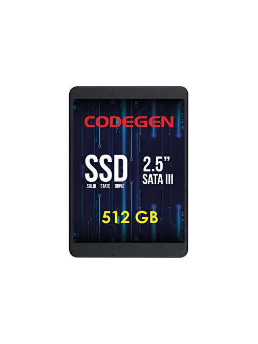 Codegen CDG-512GB-SSD25 512GB (500/450MB/s) 2.5" SATA SSD