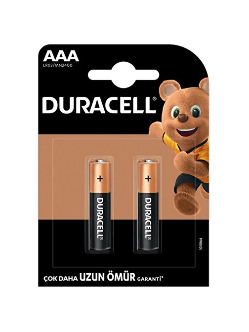 DURACELL AAA İNCE PİL (2Lİ PAKET FİYATI)