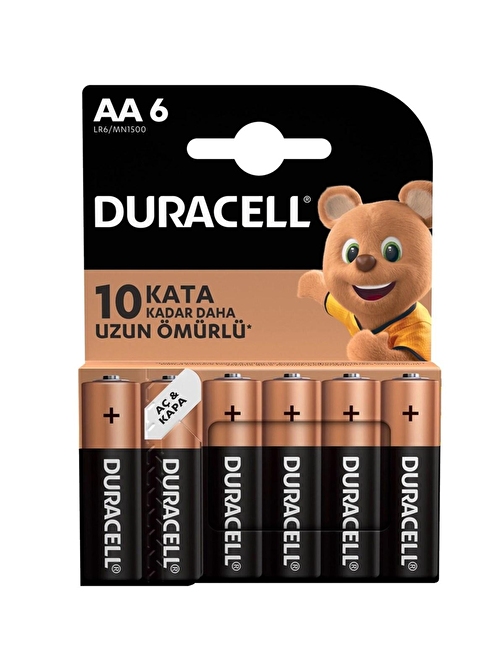 DURACELL AA KALEM PİL (6LI PAKET FİYATI)