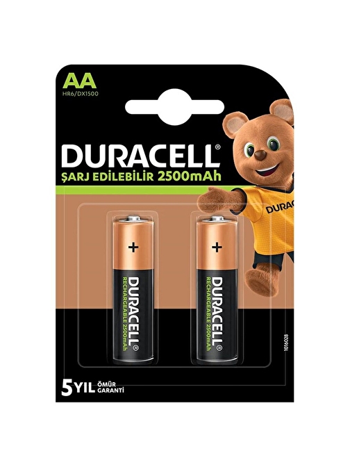 DURACELL ŞARJLI KALEM 2500 MAH AA 2Lİ PAKET