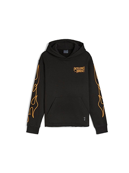 Puma Caution Hoodie Erkek Günlük Sweatshirt 62475901 Siyah