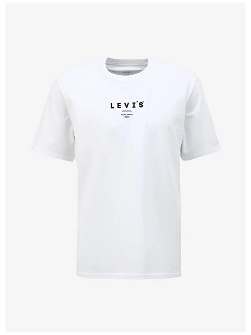 Levis Bisiklet Yaka Regular Fit Beyaz Erkek T-Shirt A2082-0154
