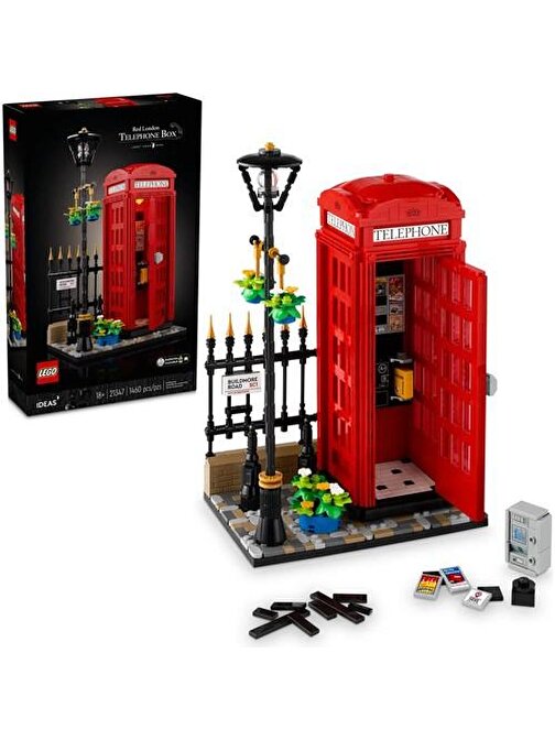 LEGO Ideas 21347 Red London Telephone Box (1460 Parça)