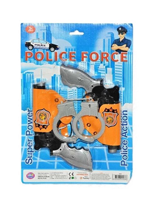 Hobi Toys Kartela Polis Tabanca Seti Kelep Hb-1414