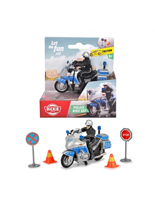 Dickie Toys Polis Motosikleti ve Aksesuarları 203341029 GKO