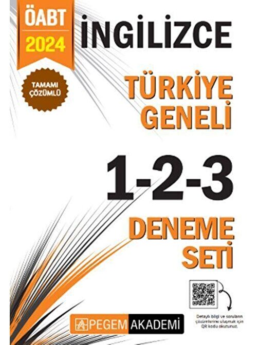 2024 KPSS ÖABT İngilizce Tamamı Çözümlü Türkiye Geneli 1-2-3 Deneme Seti Pegem Yayınları