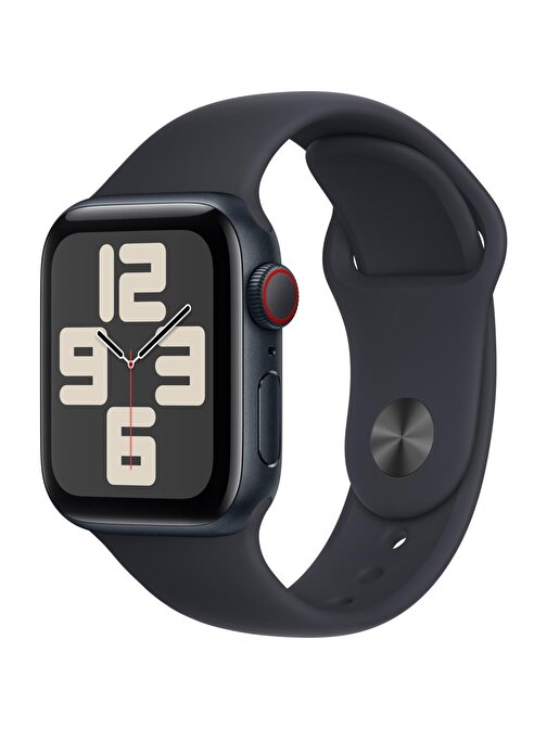 Apple Watch SE 2.Nesil (2023) GPS + Cellular 40mm Midnight Aluminium Case with Midnight Sport Band - S/M