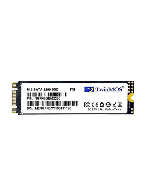 TwinMOS NGFFGGBM2280 1TB (580/550MB/s) M.2 2280 SATA3 SSD