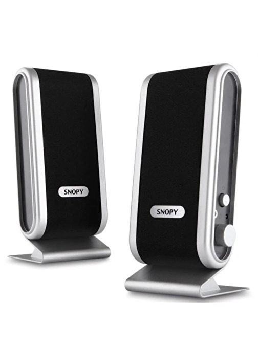 Snopy Sn-820 2.0 Siyah Usb 1+1 Speaker PC Hoparlör